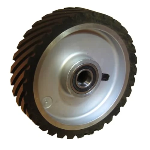 936-016 8 X 2 INCH BELT GRINDER SERRATED CONTACT WHEEL