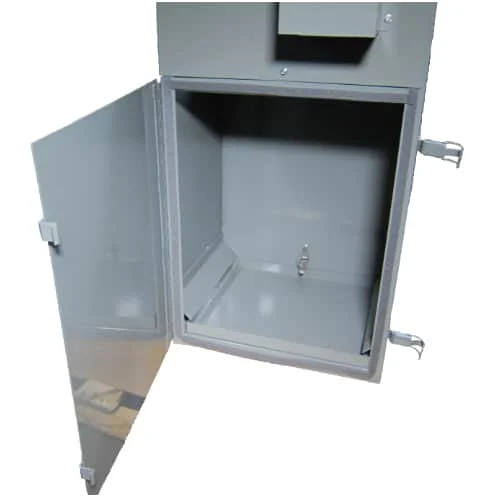 DCV-4 access door with debris tray, DCV-4 Dust Collector, vacuum, Kalamazoo, sander, collector, 1 X 42 Inch Sander With Vacuum, 2 X 48 Inch Heavy Duty Sander With Vacuum, 4 x 36 Inch Industrial Sander With Vacuum, 2 Inch Industrial Sander With Vacuum, 1 x 42 Inch Sander with Dust Collector, industrial vacuum system, 10 inch sanding disc, smooth surface finish, vacuum for dust extraction, Metalworking projects, disc Sander with vacuum, rounding edges, vacuum system, sanding parts, machine shop
