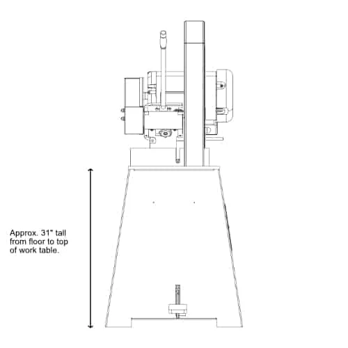 K20SSF work table height metal cutting saw, steel cutting saw