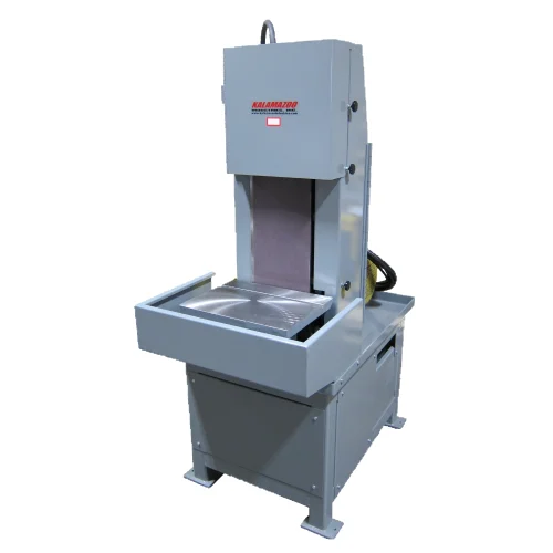 Kalamazoo S10W 10 x 90 Inch Wet Production Sander, conditioning sander, metal processing, aluminum castings, metal injection molding, finishing aluminum, metal stamping, Steel processing, metal removal, stainless products, finishing aluminum, metal and aluminum