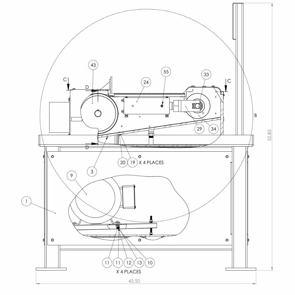 Kalamazoo S8HD 8 x 60 Inch Industrial Horizontal Sander