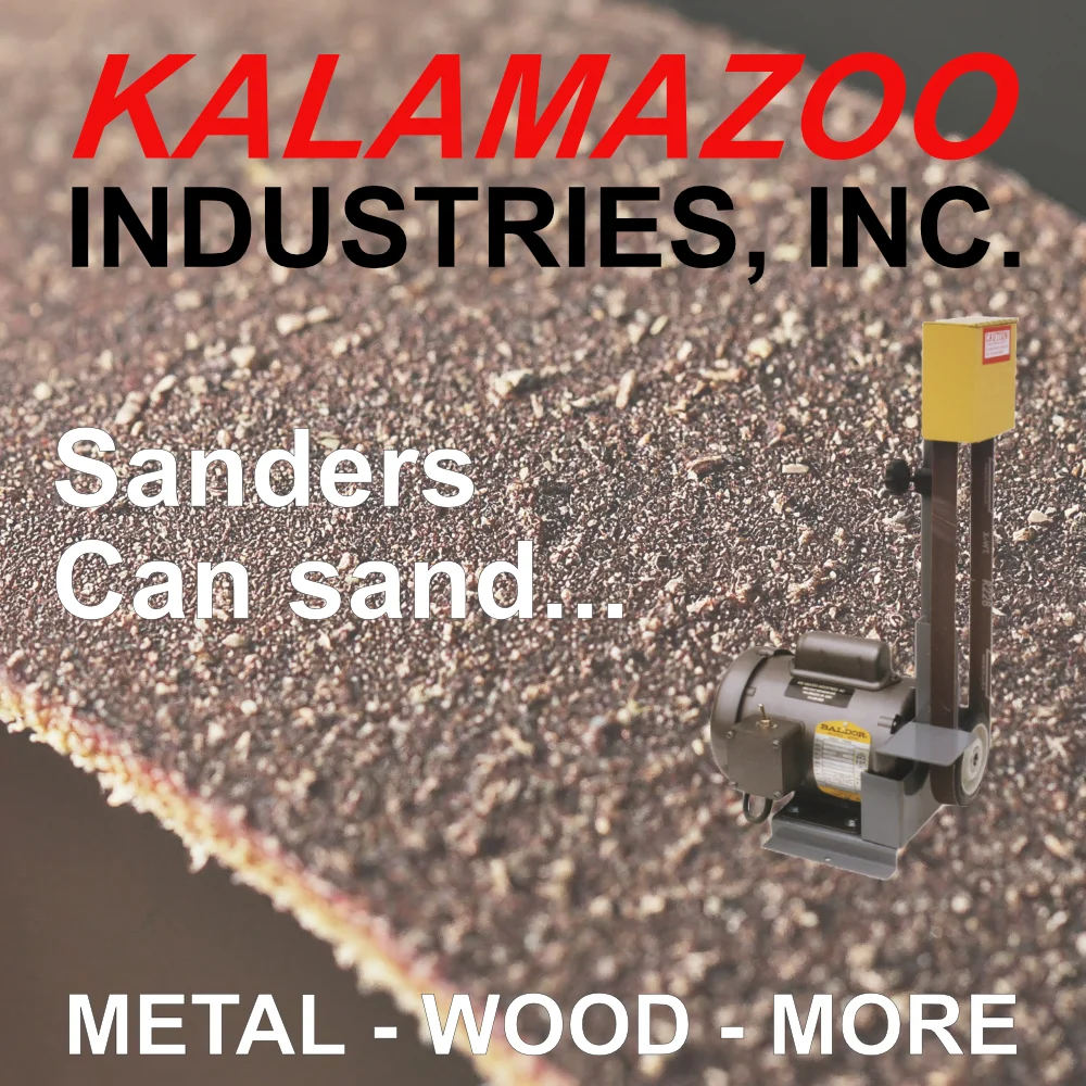 benchtop belt sanders, performance, Kalamazoo Sanders, metalworking, fabrication, Sanding Powerhouses, productivity, boost productivity, woodworking