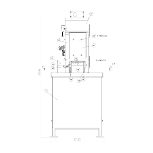 8 x 60 Inch Industrial Sander, 8 x 60 Inch Wet Sander