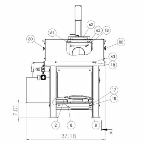 8 x 60 Inch Horizontal Sander